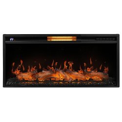 Каминокомплект Royal Thermo Aurora RTFP/P-AR40LS + портал Firelight Lindos 42/40/36 графит