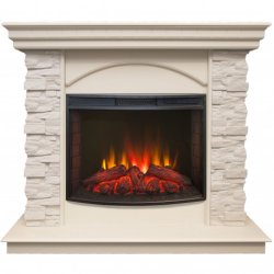 Каминокомплект RealFlame Elford STD/EUG/25&#039;5/HL WT с очагом Evrika 25,5 LED